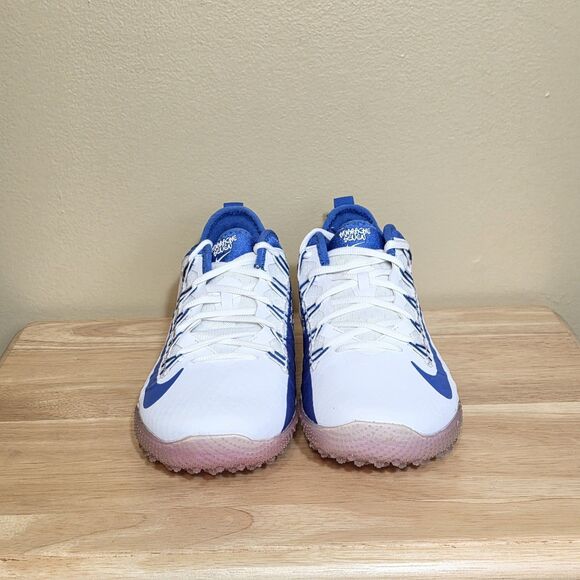 Nike Alpha Huarache 7 Pro Turf Lacrosse Blue White CJ0235-100 Men\'s Size 8.5